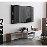 TemaHome Move Tv Table | Walnut / Pure White 164044-MOVE