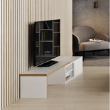 TemaHome Move Tv Table | Pure White & Plywood 164044-MOVE