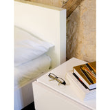 TemaHome Aurora Double Drawer Night Stand | High Gloss White 9300.758034