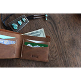 Kiko Leather Buck Bifold Wallet | Tan