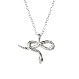 Awe Inspired Snake Charm Necklace | Cable Chain