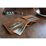 Kiko Leather Buck Bifold Wallet | Tan