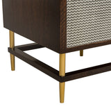 Sonder Living Herringbone Credenza | 4 Door