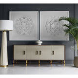 Sonder Living Herringbone Credenza | 4 Door