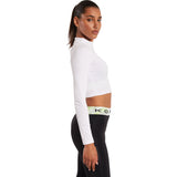 Koral Luca Long Sleeve Marlow Crop Top | White