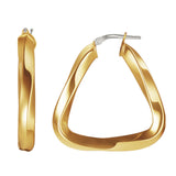 Awe Inspired Triangle Hoop Earrings