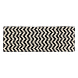 Lorena Canals Zig-Zag Washable Rug | Black