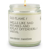 Anecdote Candles Glass Jar Candle | Old Flame
