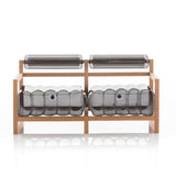 Mojow Eko Yoko Sofa Wood Frame Mattress Crystal