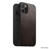 Nomad Rugged Folio Leather Case iPhone 12 Pro
