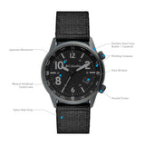Columbia Outbacker Black 3-Hand Date Men's Lifestyle Analog Watch | Black Nylon