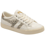 Gola Ladies Tennis Mark Cox Safari Sneaker | Off White/Cheetah/Nude