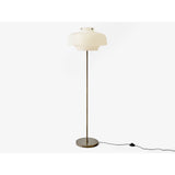&Tradition Copenhagen Floor Lamp SC14 | Satinized Opal Glass/Bronzed Brass
