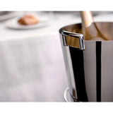 Degrenne Newport Bar Curved Double Wall Wine Cooler Stainless Steel Mirror Finish