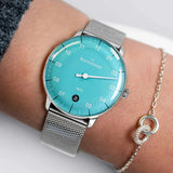 MeisterSinger Neo Watch | 36mm Azure Dial / Velours Black