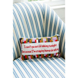 Furbish Can't Go Out Needlepoint Pillow