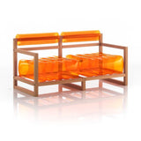 Mojow Eko Yoko Sofa Wood Frame Mattress Crystal