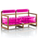 Mojow Eko Yoko Sofa Wood Frame Mattress Crystal