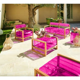 Mojow Eko Yoko Sofa Wood Frame Mattress Crystal