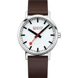 Mondaine Classic 40mm Brown Leather Watch | A660.30360.11SBGV
