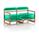 Mojow Eko Yoko Sofa Wood Frame Mattress Crystal