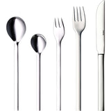 Mono Mono-A 5-piece Flatware Set with Long Knife Blade | Mirror Finish 60748