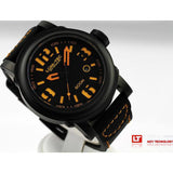 Lum-Tec 600M-4 Abyss Watch | Leather Strap