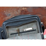 Kiko Leather Messenger Bag | Black 603