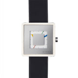 Hygge 2089 Series Silver Watch | Leather