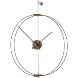 Nomon Mini Barcelona Wall Clock | Fiberglass/Walnut/Graphite Finished Brass