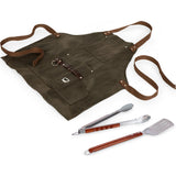 Picnic Time Legacy BBQ Apron w/ Tools & Bottle Opener