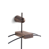 Nomon Micro Barcelona T Wall Clock | Glassfibre/Brass/Walnut