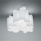 Artemide Logico Micro Triple Nested Max Ceiling Light | 3X60W E12 120V Grey/White