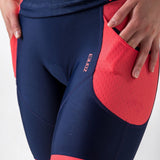 Zone3 Women's Aquaflo Plus Tri Shorts | Navy/Coral