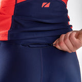 Zone3 Women's Aquaflo Plus Tri Shorts | Navy/Coral