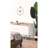 Nomon Micro Barcelona G Wall Clock | Glassfibre/Brass/Walnut