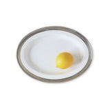 Match Convivio Oval Serving Platter, X-Small | White