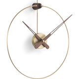 Nomon Micro Anda G Wall Clock | Brass/Walnut
