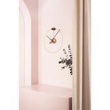 Nomon Micro Anda G Wall Clock | Brass/Walnut