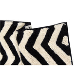 Lorena Canals Zig-Zag Washable Rug | Black