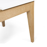 Temahome Niche Dining Table | Pure White/Oak