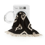 Lorena Canals Diamonds Washable Rug | Black