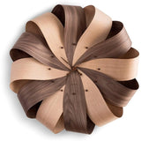 Nomon Brisa Mixto X-Large Clock | Body In Walnut and Oak Wood