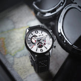AVI-8 Watch Hawker Harrier Dual Retrograde Chronograph | Genuine Leather Strap