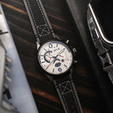 AVI-8 Watch Hawker Harrier Dual Retrograde Chronograph | Genuine Leather Strap