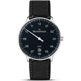MeisterSinger Neo Plus Watch | 40mm Black Azure Dial / Shell Cordovan Black