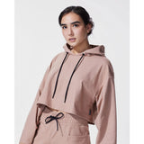 Michi Mysa Crop Hoodie | Rose Quartz