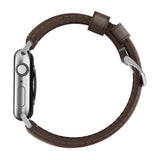 Nomad Traditional Apple Watch Strap | Rustic Brown/Silver Hardware