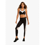 Koral Emblem Blackout High Rise Cropped Legging | Black/White