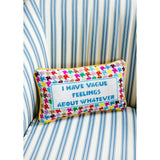 Furbish Vague Feelings Needlepoint Pillow